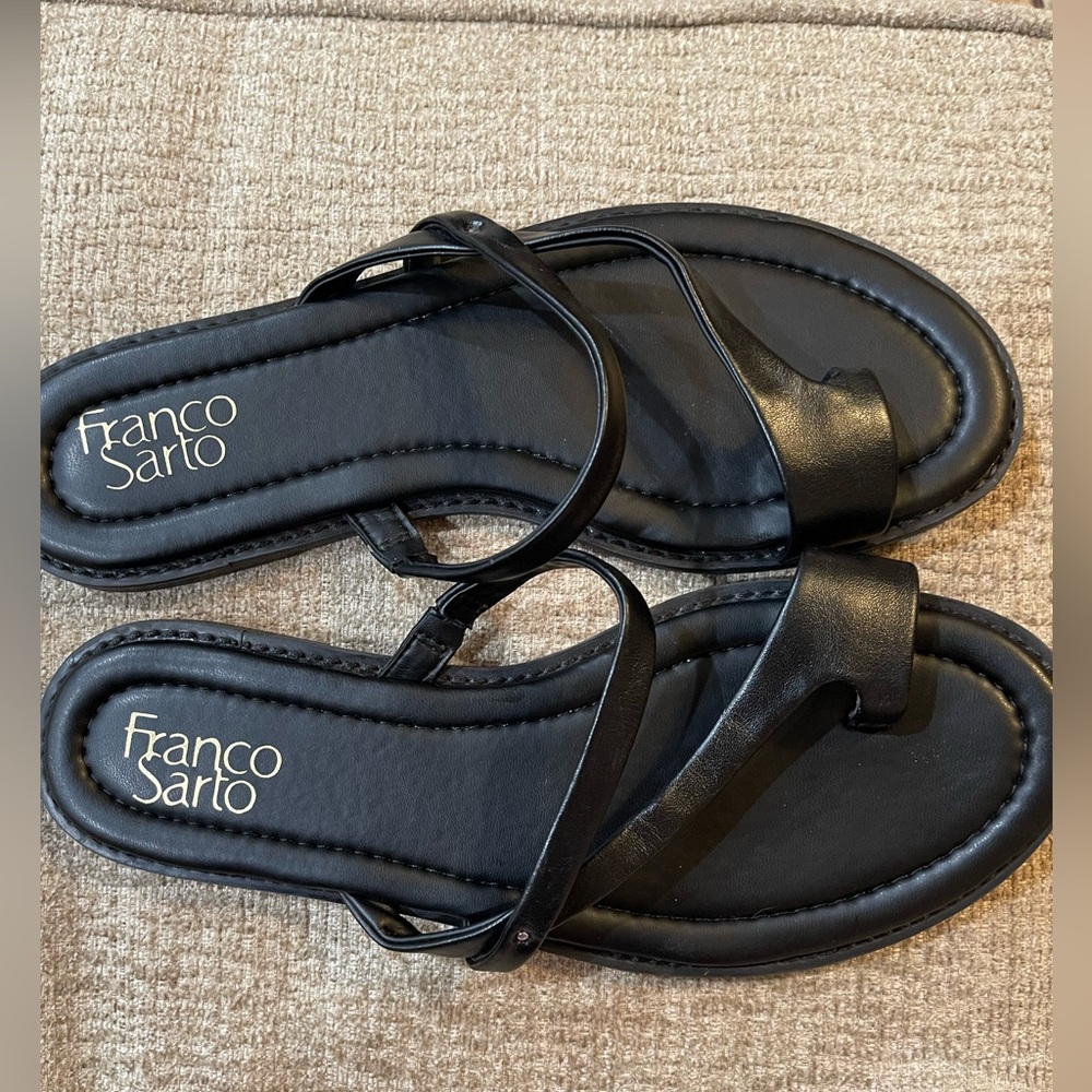 New! Franco Sarto Women's Black Sandals.